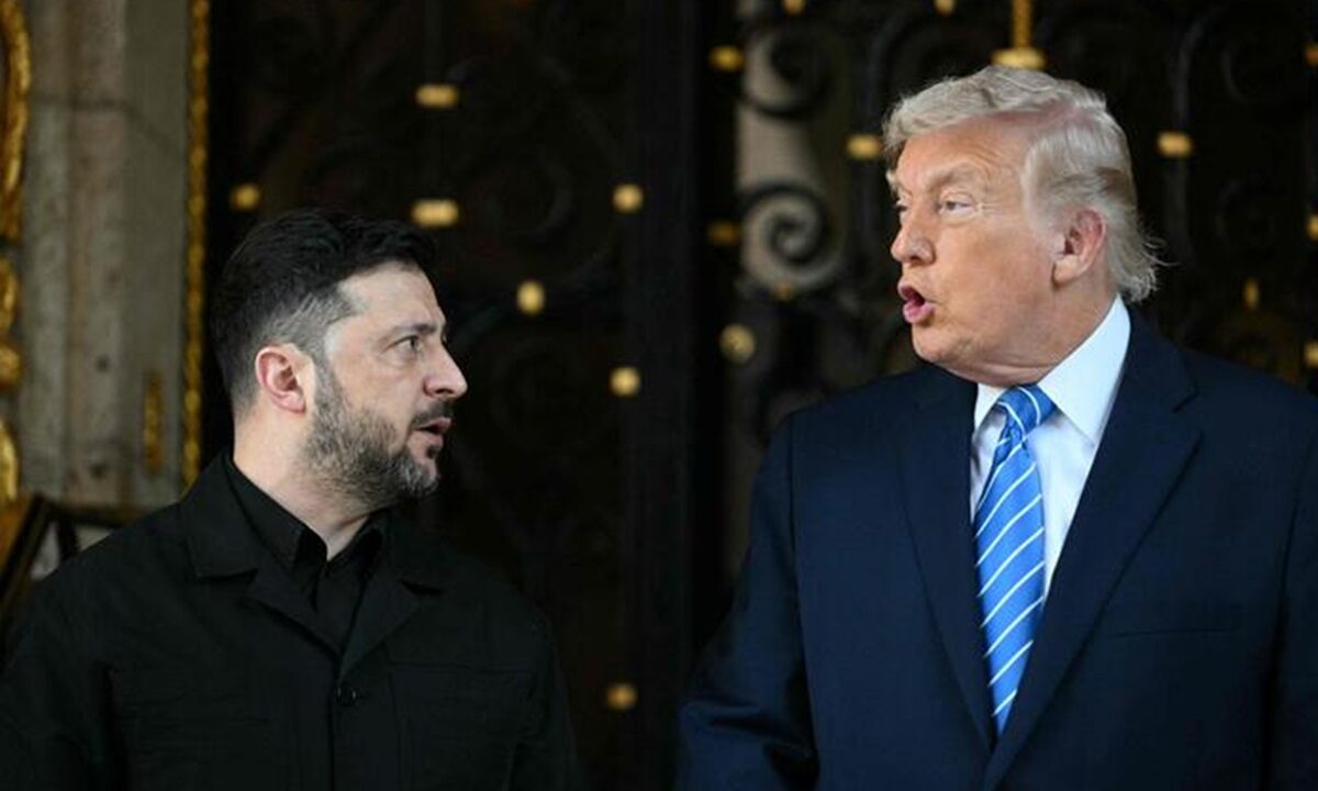 Il presidente degli Stati Uniti Donald Trump e il presidente ucraino, Volodymyr Zelensky