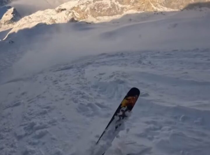 valanga provocato da sciatore