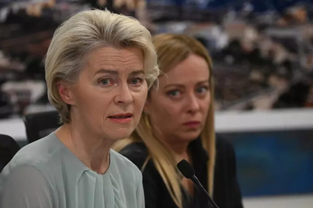 von der leyen e meloni