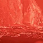 Fontana di lava nel vulcano Kilauea