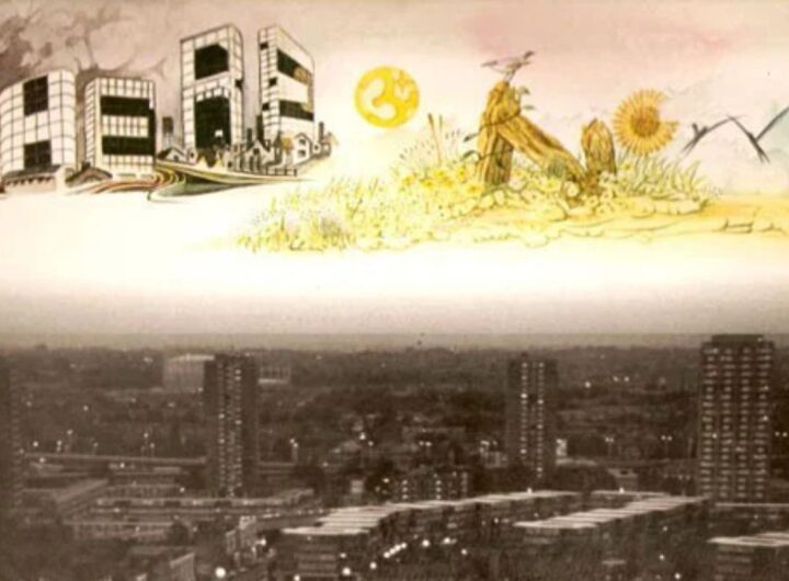 Particolare della copertina di Give and Take, album del 1978 degli Here & Now