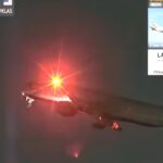 Il video dell'aereo che ha perso una ruota poco dopo il decollo da Los Angeles