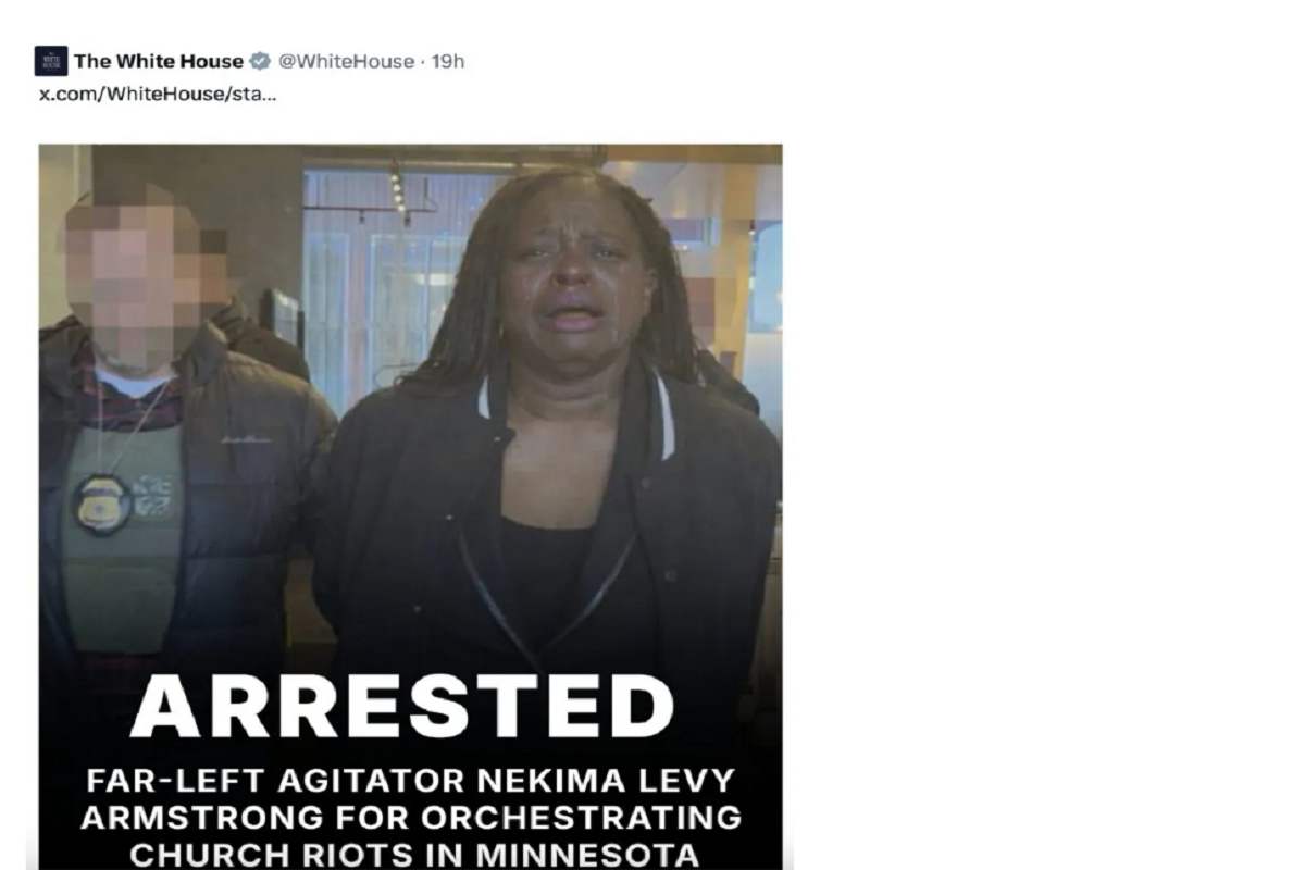 La Casa Bianca ritocca la foto della manifestante per i diritti civili arrestata dall'Ice