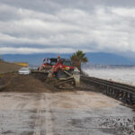 frana su strada dopo ciclone