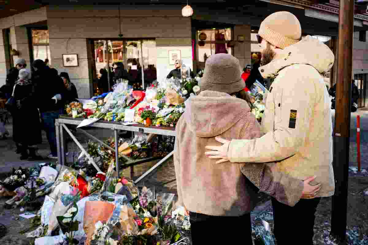 Il memoriale dedicato alle vittime di Crans-Montana