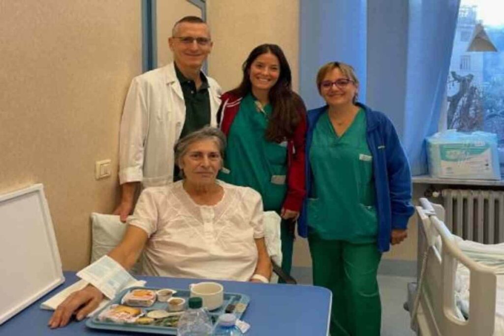 La donna operata a Torino