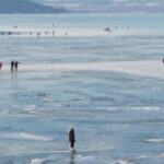 Lago Balaton ghiacciato