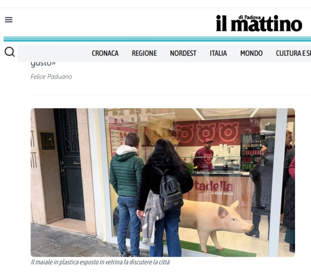 maiale padova protesta