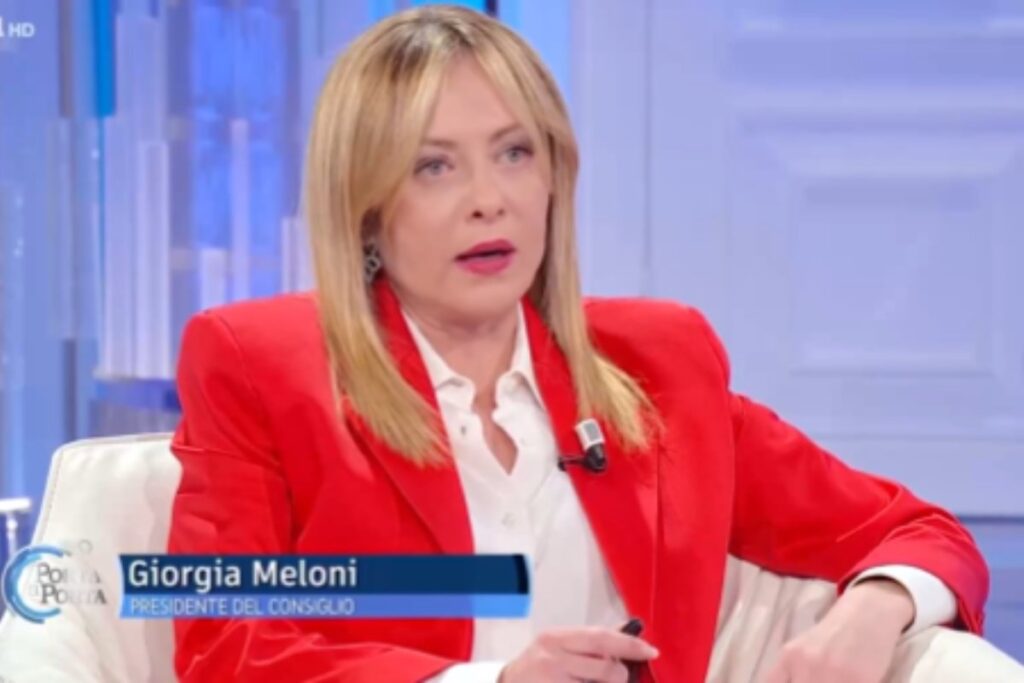 meloni porta a porta