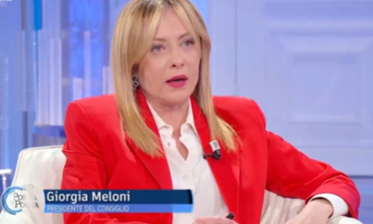 meloni porta a porta