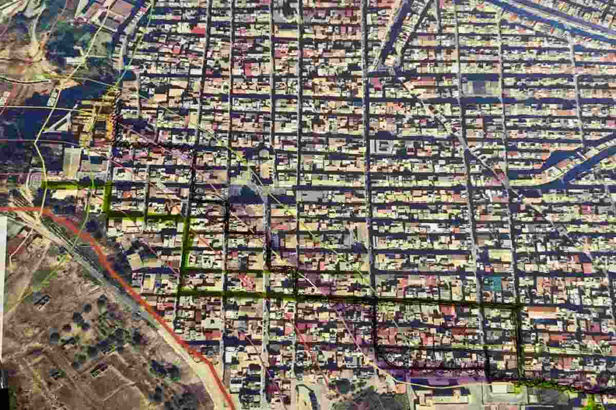 La frana di Niscemi vista dall'alto