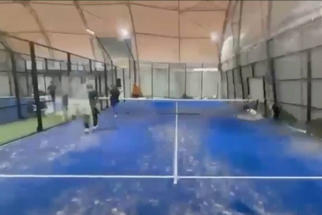 Il crollo del campo da padel