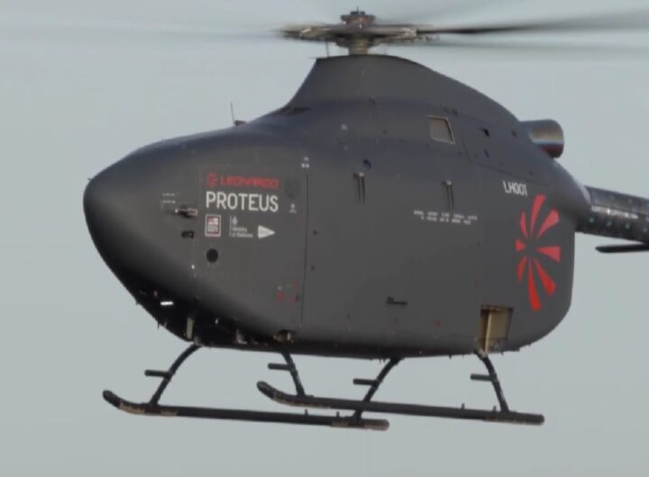 Il "dronecottero" sviluppato da Leonardo