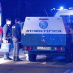 La polizia scientifica a Rogoredo