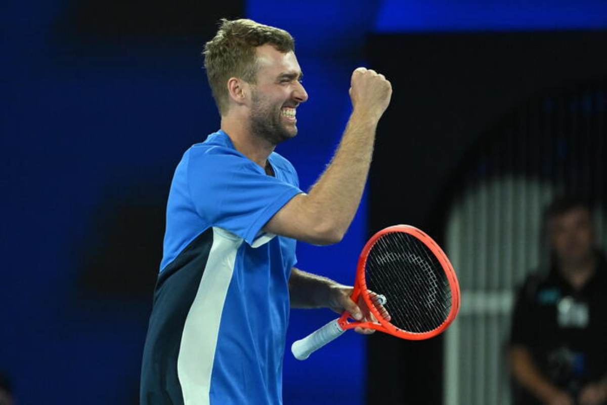 Jordan Smith dopo la vittoria contro Sinner