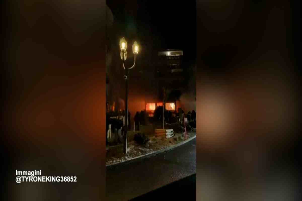 L'incendio in Svizzera