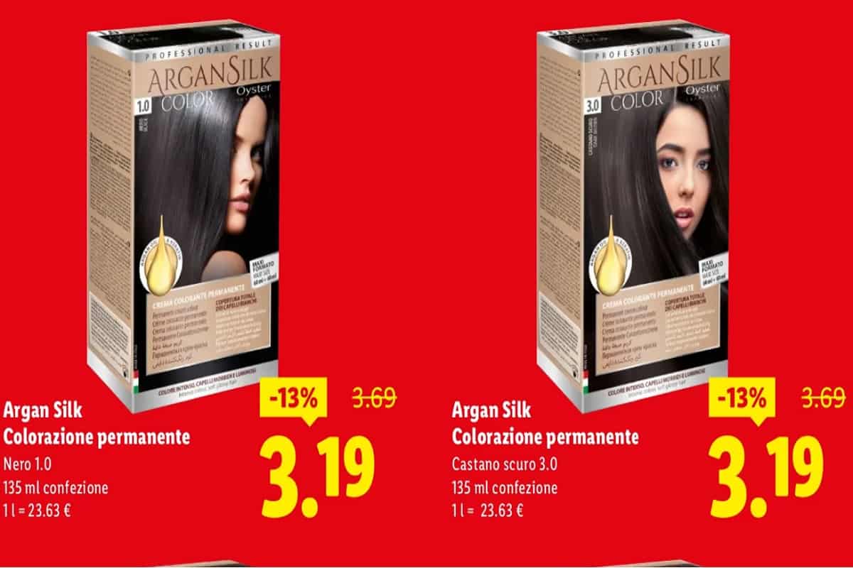 prodotti per capelli in offerta da lidl