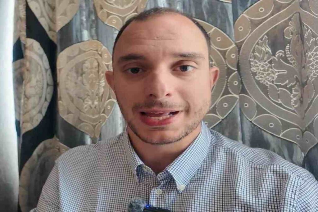 Andrea Lucidi in una foto su X