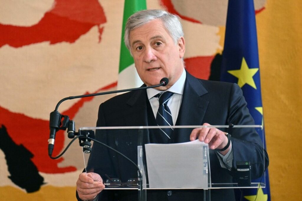 Il ministro degli Esteri, Antonio Tajani