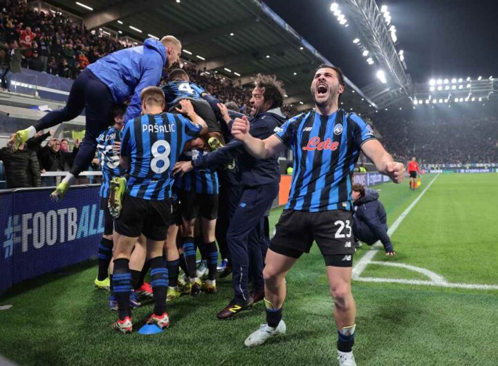 esultanza giocatori atalanta