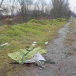 Il punto del bosco in cui è morto il pusher a Rogoredo