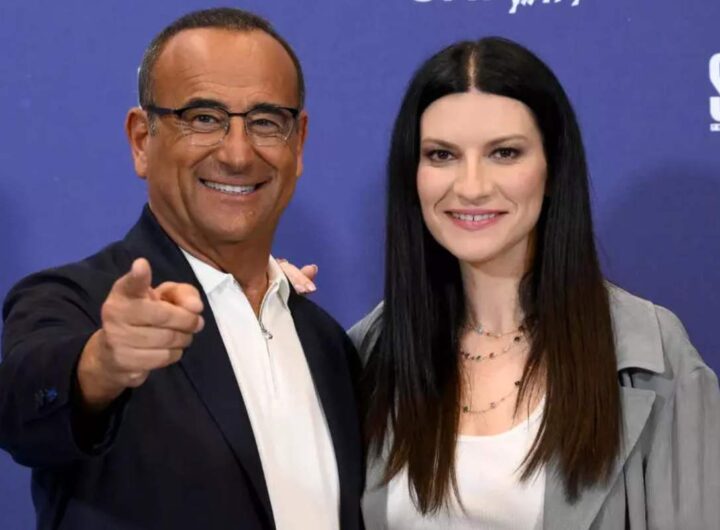 carlo conti e laura pausini