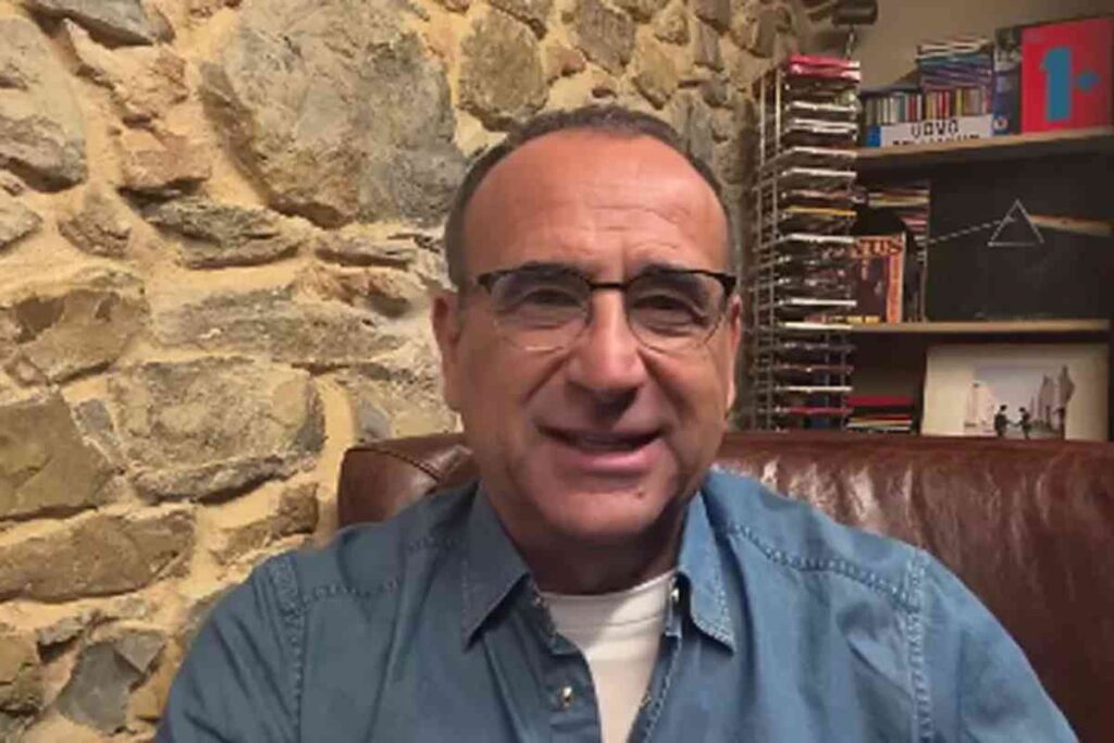 Il conduttore di Sanremo Carlo Conti