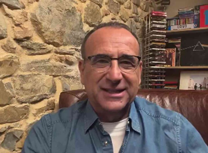 Il conduttore di Sanremo Carlo Conti