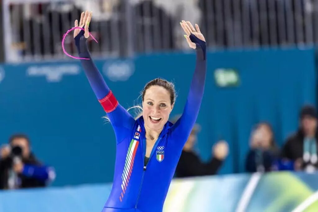 La pattinatrice romana Francesca Lollobrigida