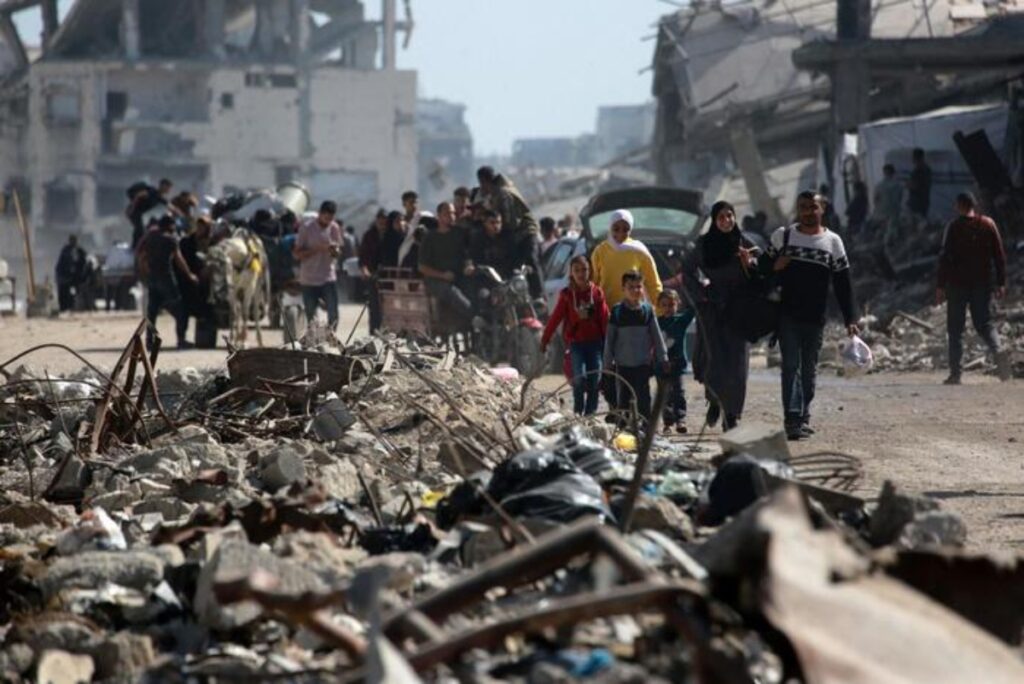 sfollati palestines a gaza city