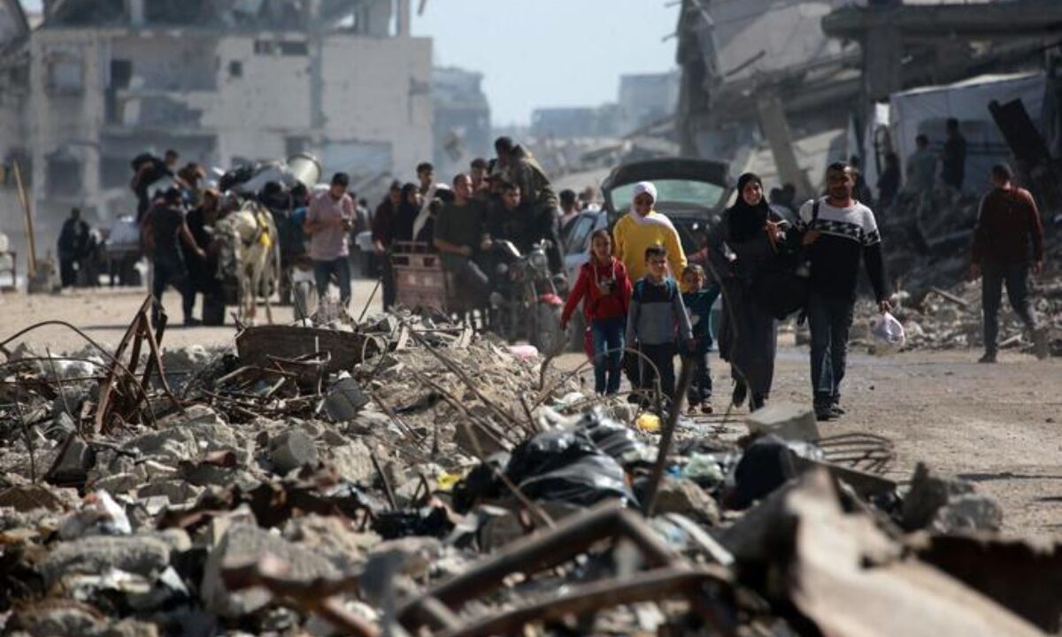 sfollati palestines a gaza city