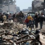 sfollati palestines a gaza city