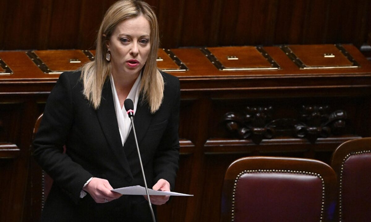 La premier Giorgia Meloni