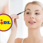 lidl logo donna si trucca pennello