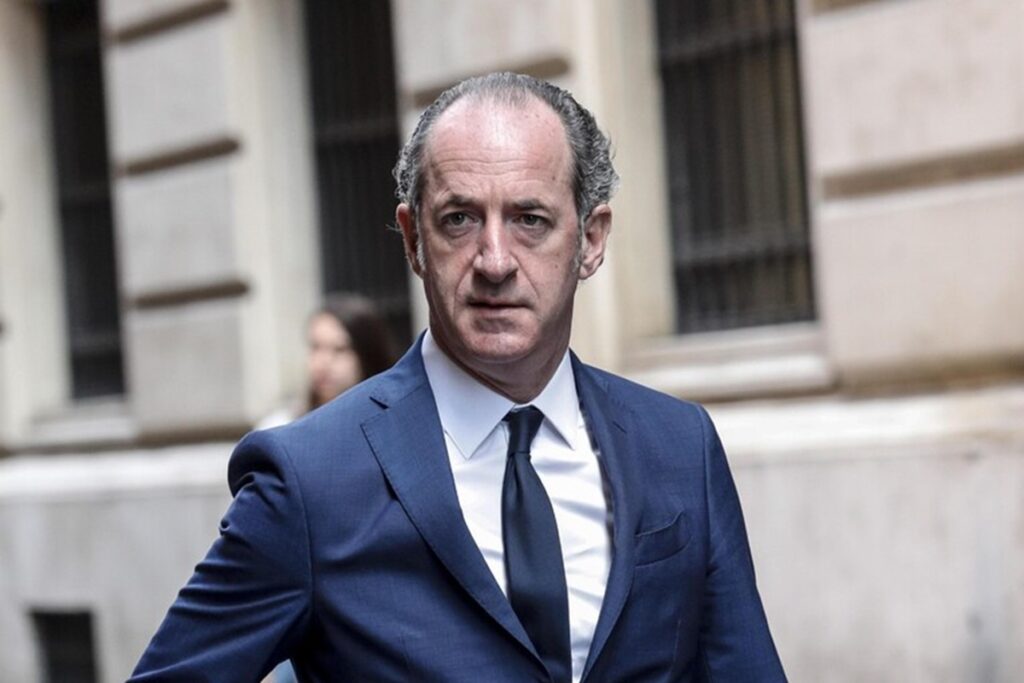 L'ex governatore del Veneto, Luca Zaia