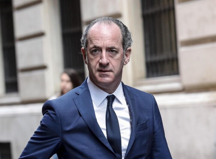 L'ex governatore del Veneto, Luca Zaia