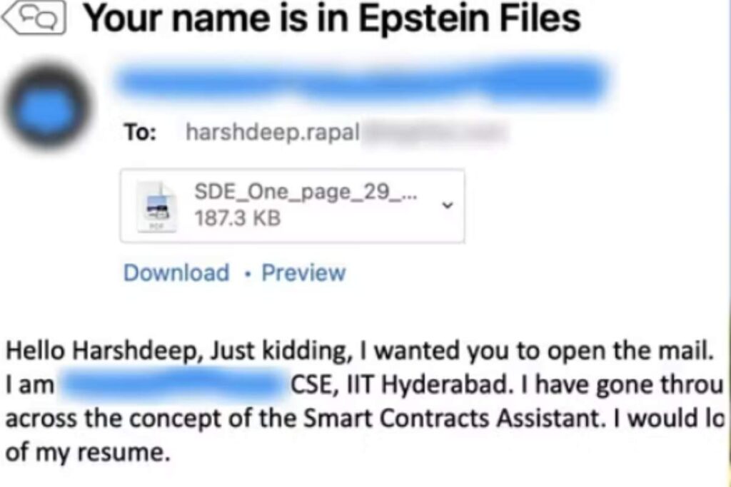 mail finta file epstein