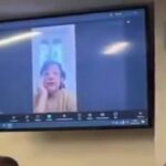 La deputata Matone parla in collegamento all'evento della Lega in Calabria