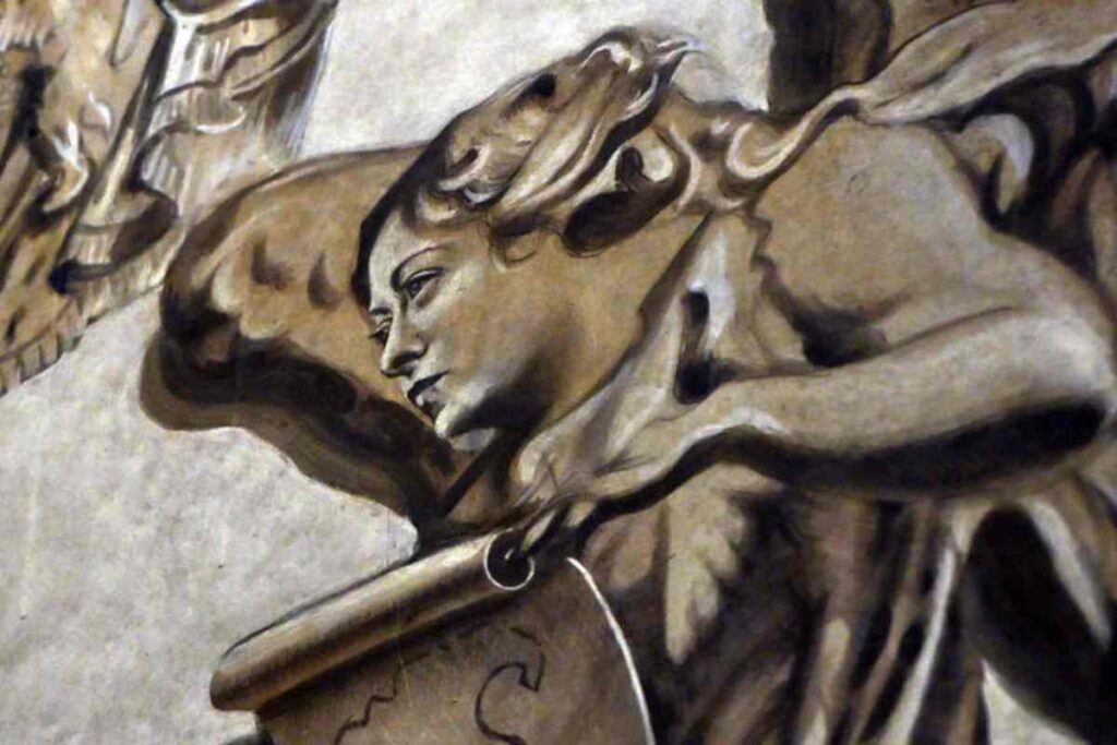 Il volto della Meloni