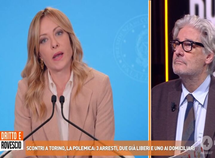 Giorgia Meloni a Dritto e Rovescio