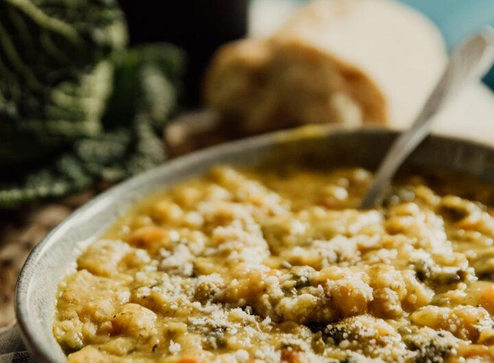 primo cremoso di ceci e rosmarino