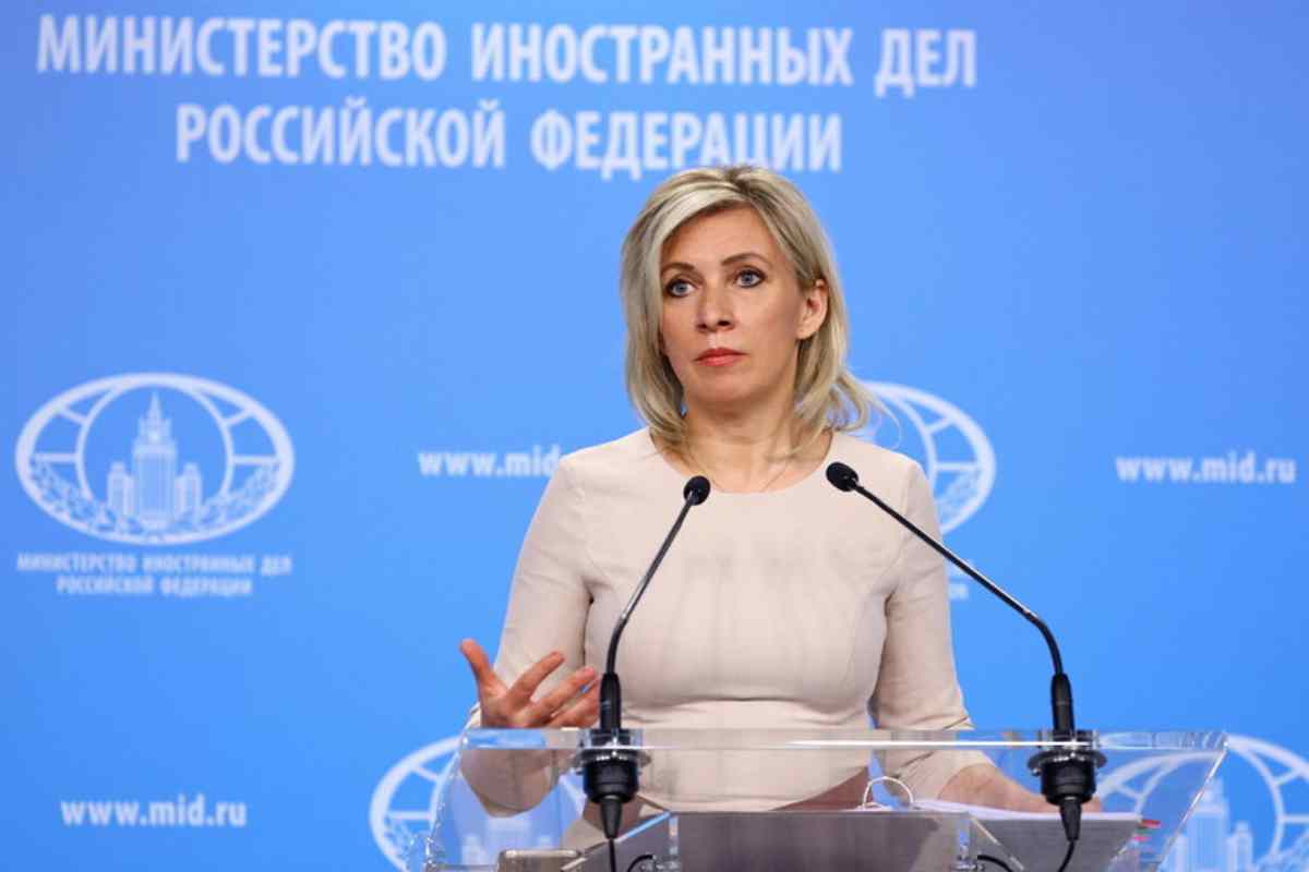 La portavoce del ministero degli Esteri di Mosca, Maria Zakharova