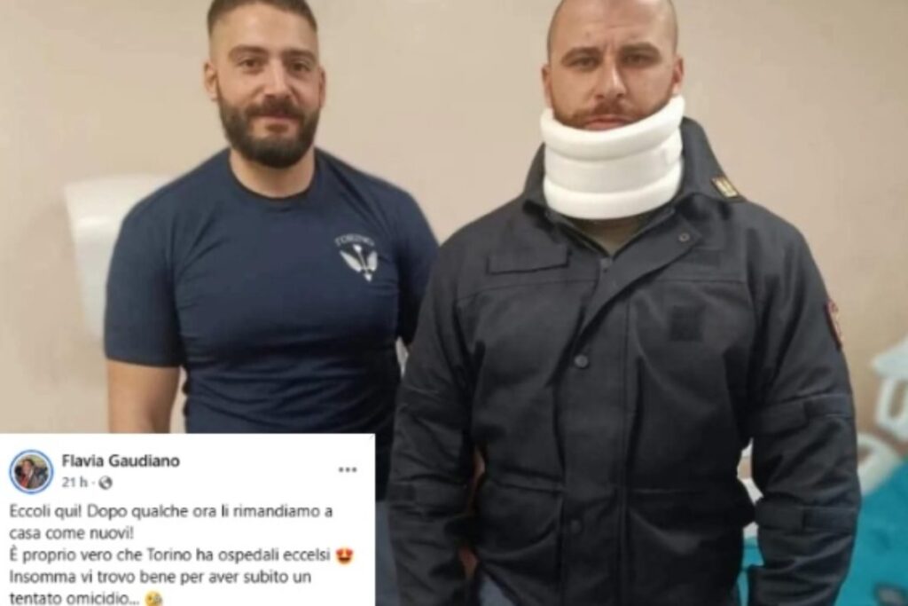 poliziotti feriti torino