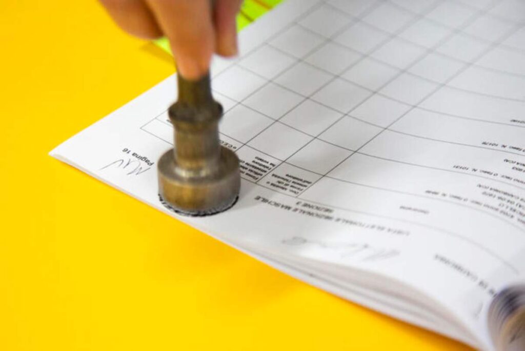 Una scheda del referendum sulla Giustizia