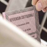 La scheda elettorale di un referendum