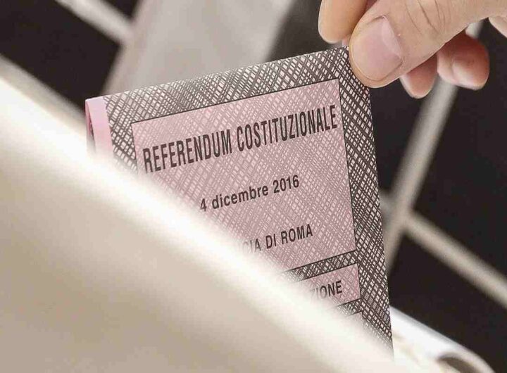 La scheda elettorale di un referendum