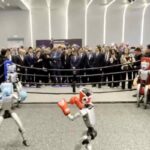 Incontro di pugilato tra robot