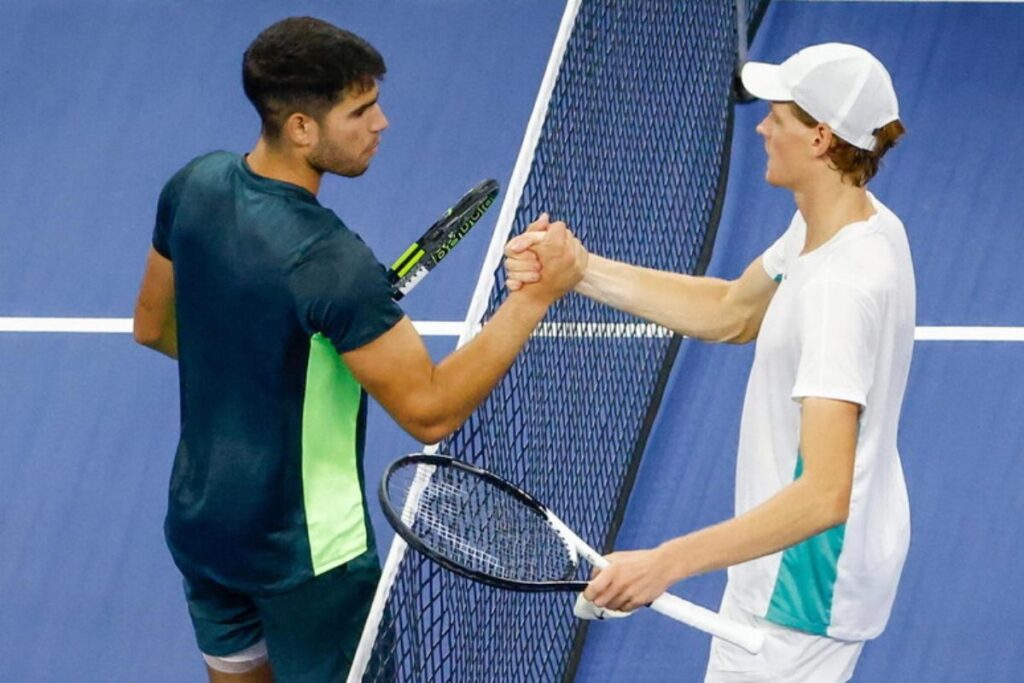 sinner alcaraz stretta di mano