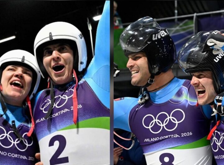 Slittino d’oro a Cortina. Trionfo delle coppie italiane femminili e maschili. In 64 minuti hanno fatto la storia