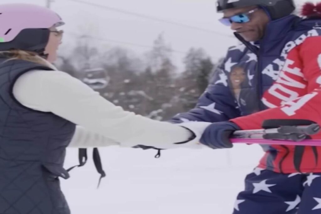 Snoop Dogg prova a sciare